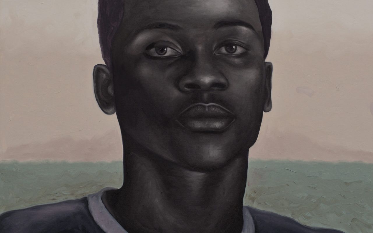 Chiderah Bosah - CJ, 2022 - Oil on canvas - 100x100 cm
