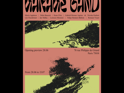Dalia Baassiri is part of the collective show Garage Band, curated by HATCH in Paris