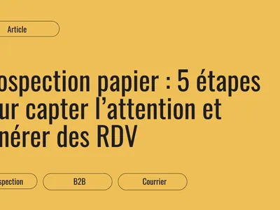 Prospection par courrier postal : capter l'attention d'un décideur et obtenir un rendez-vous
