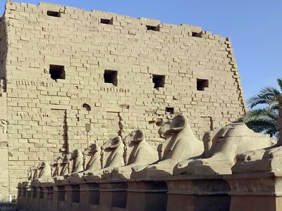 Architecture temple de Karnak en Egypte