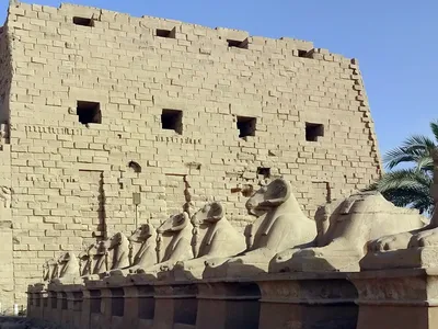 Architecture temple de Karnak en Egypte