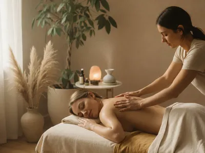 Doula massant une femme