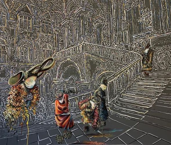 Franck Kemkeng Noah - Procession au Palais d'Hiver, Saint-Pétersbourg