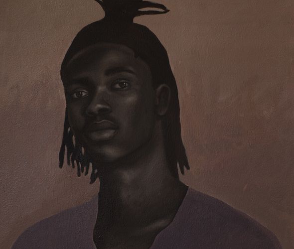 Chiderah Bosah - Homeboy Lewis I - Oil on canvas - 64x64 cm - Courtesy African Arty LIGHT
