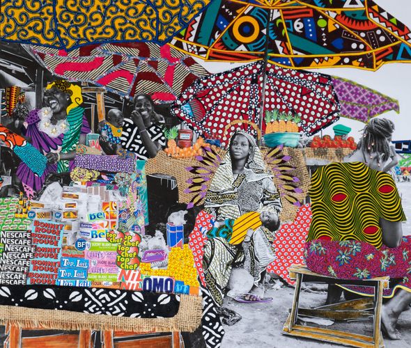 Claire Marboeuf - Madone, 60X90, African arty