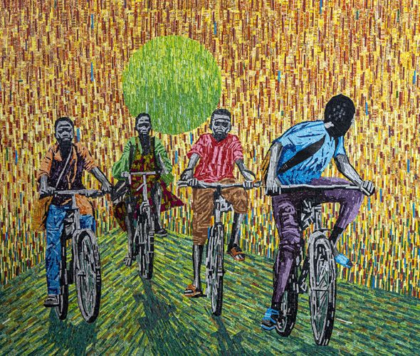Amadou Opa Bathily - Le tapis vert - 2022 - 150x180 cm