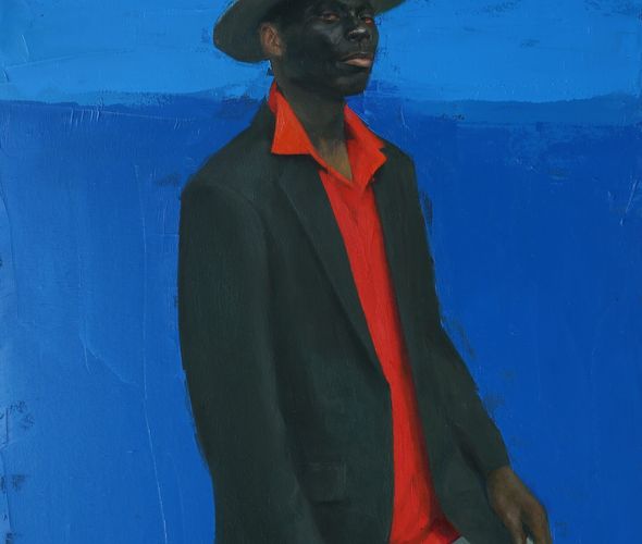 Ebenezer Akinola - 36 x 45 inches. oil on canvas. 2022 Dudu nos 16
