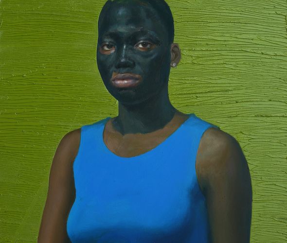 Ebenezer Akinola - Dudu 15 Oil on Canvas 30 x 35 inches 2022
