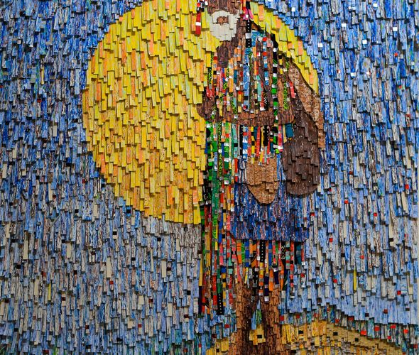 Amadou Opa Bathily - le vieux korodouga 2, 2022 - 120x120 cm