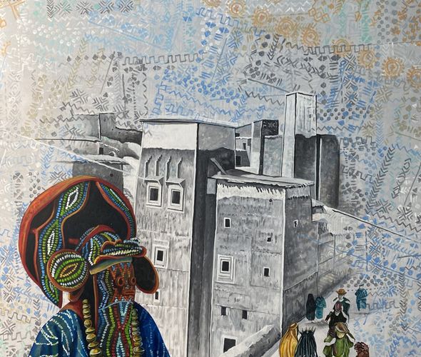Franck Kemkeng Noah - The Majorelle festival, 2022 - 129x105 cm