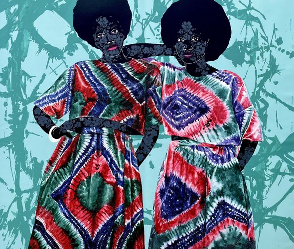 Victor Olaoye - She is just like me - 135x152 cm