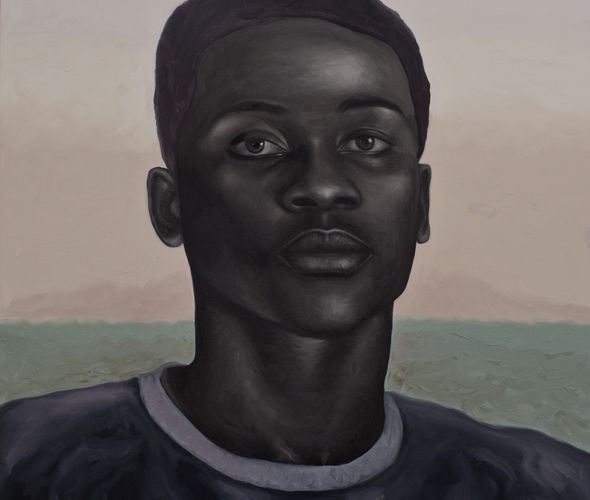 Chiderah Bosah - CJ, 2022 - Oil on canvas - 100x100 cm