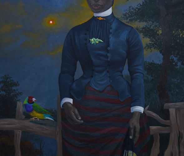 Atiye Afolabi - Beatitudes (Que Sera Sera, 2022 - Oil on canvas - 152x106 cm
