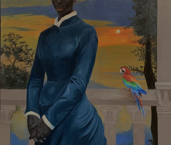 Atiye Afolabi - Sera Sera, 2022 - Oil on canvas - 152x106 cm