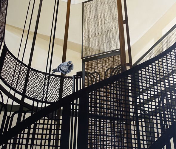 Amina Azreg - l'aveugle, 2023 - 150x120 cm