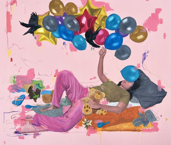 Rahma Lhoussig - While-time-is-passing-by-MixedTechniqueoncanvas-150x130-2022