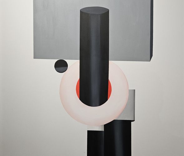 Kpe Innocent - ‘Seems Heavy, There’s Help’, 2023. 100 x 100cm, Acrylic on Canvas