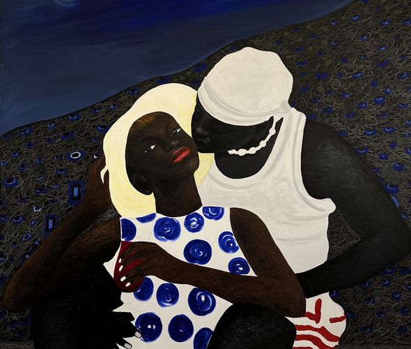 Nedia Were - Ready to die for you, 2023 - Oil and Acrylic on canvas - 173x163 cm