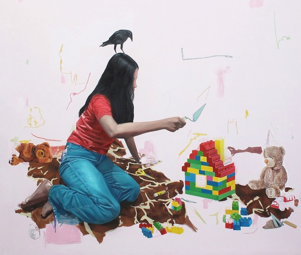 Rahma Lhoussig - Homesick, 2022 - 120x130cm - African Arty