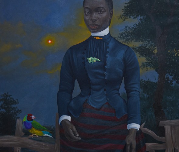 Atiye Afolabi - Beatitudes (Que Sera Sera, 2022 - Oil on canvas - 152x106 cm