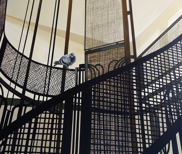 Amina Azreg - l'aveugle, 2023 - 150x120 cm