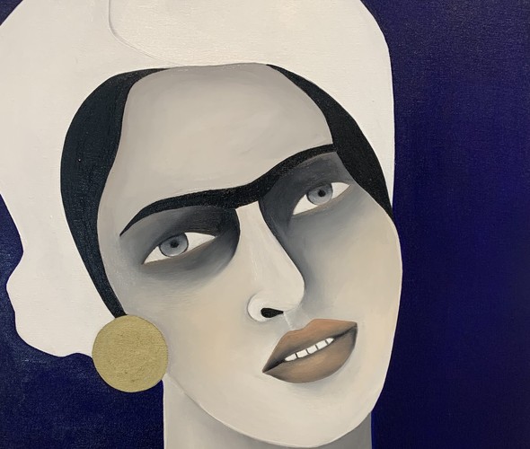 Rebecca Brodskis - Nour, 2023 - Oil on canvas - 70x50 cm