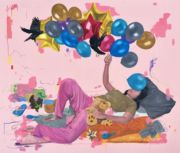 Rahma Lhoussig - While-time-is-passing-by-MixedTechniqueoncanvas-150x130-2022