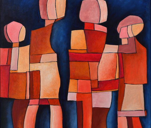 Abderrahmane Rahoule - SANS TITRE, CIRCA 1980 - Huile sur toile - 100x80 cm