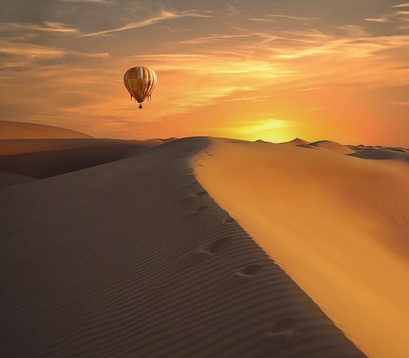 desert montgolfiere egypte abou simbel