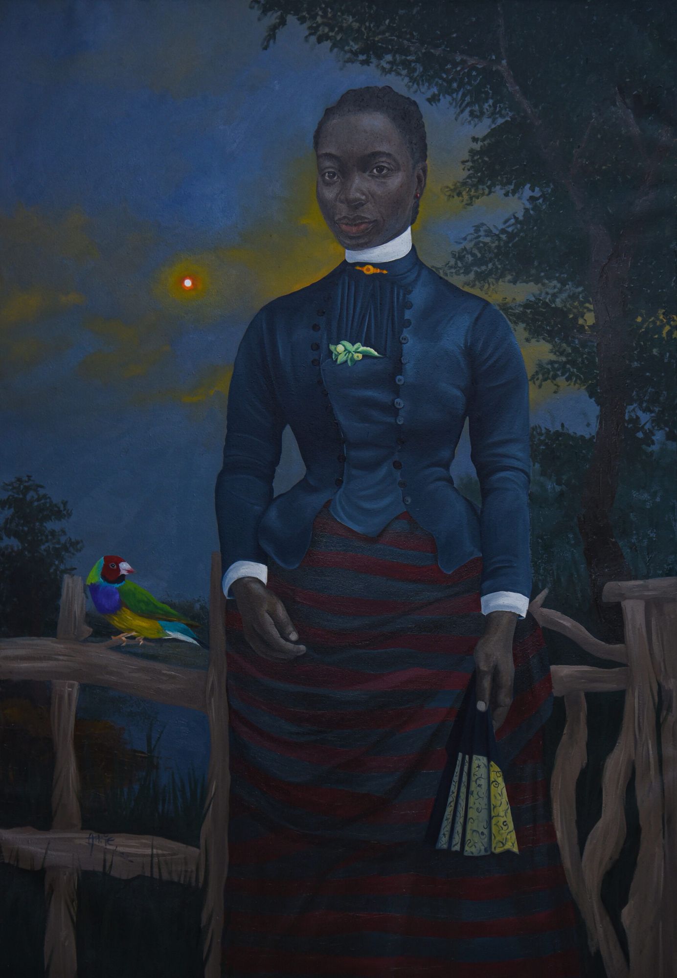 Atiye Afolabi - Beatitudes (Que Sera Sera, 2022 - Oil on canvas - 152x106 cm