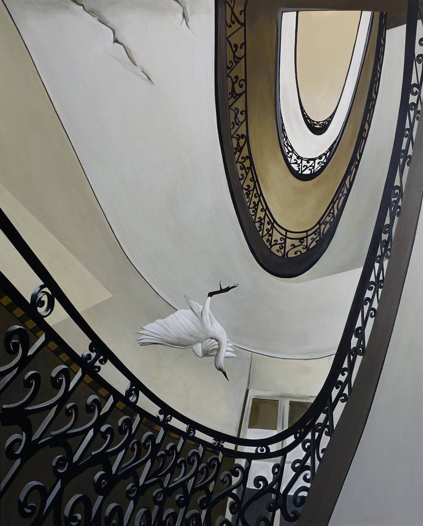 Amina Azreg - reminiscences casablancaises, 2023 - 120x100 cm