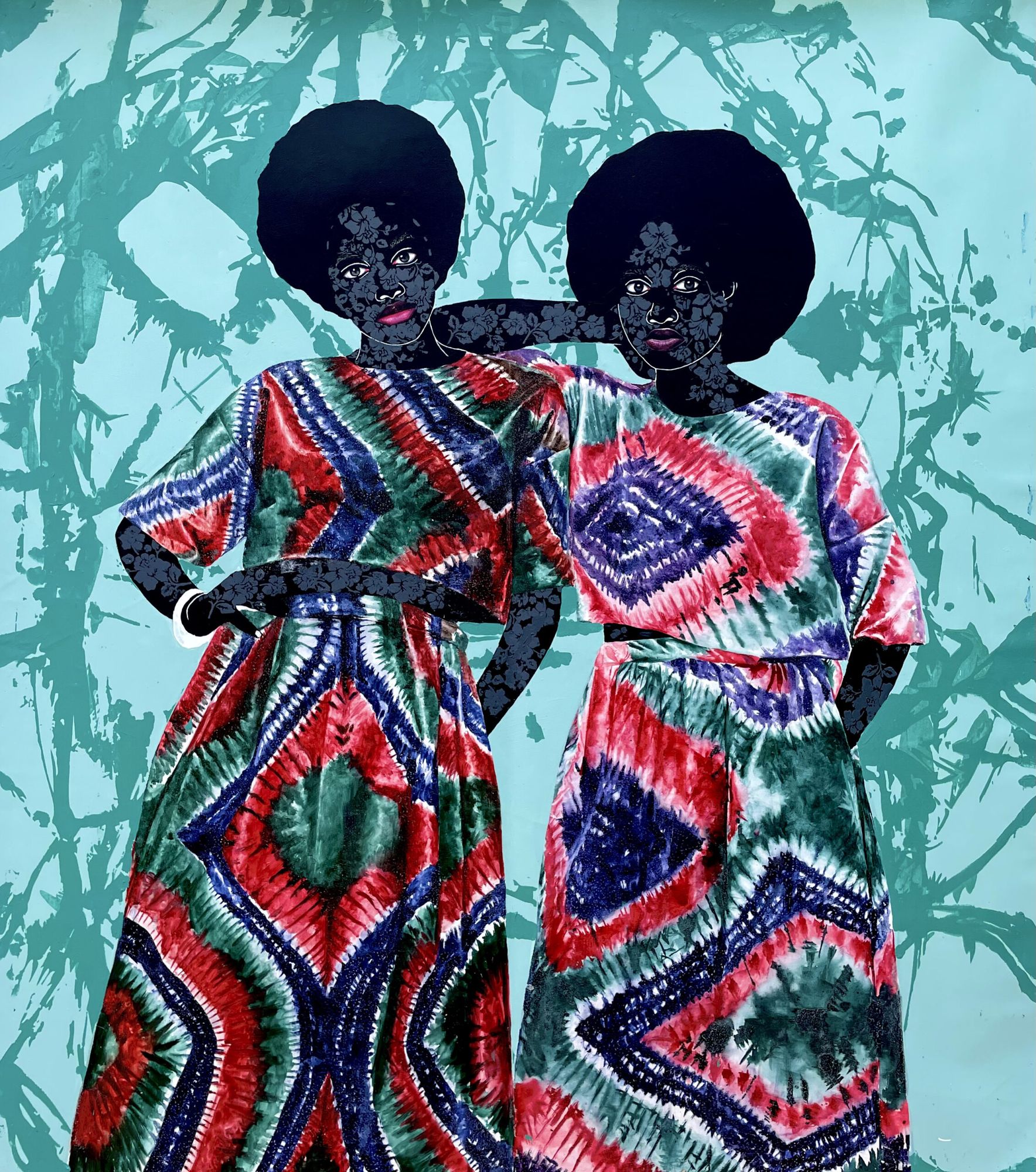 Victor Olaoye - She is just like me - 135x152 cm