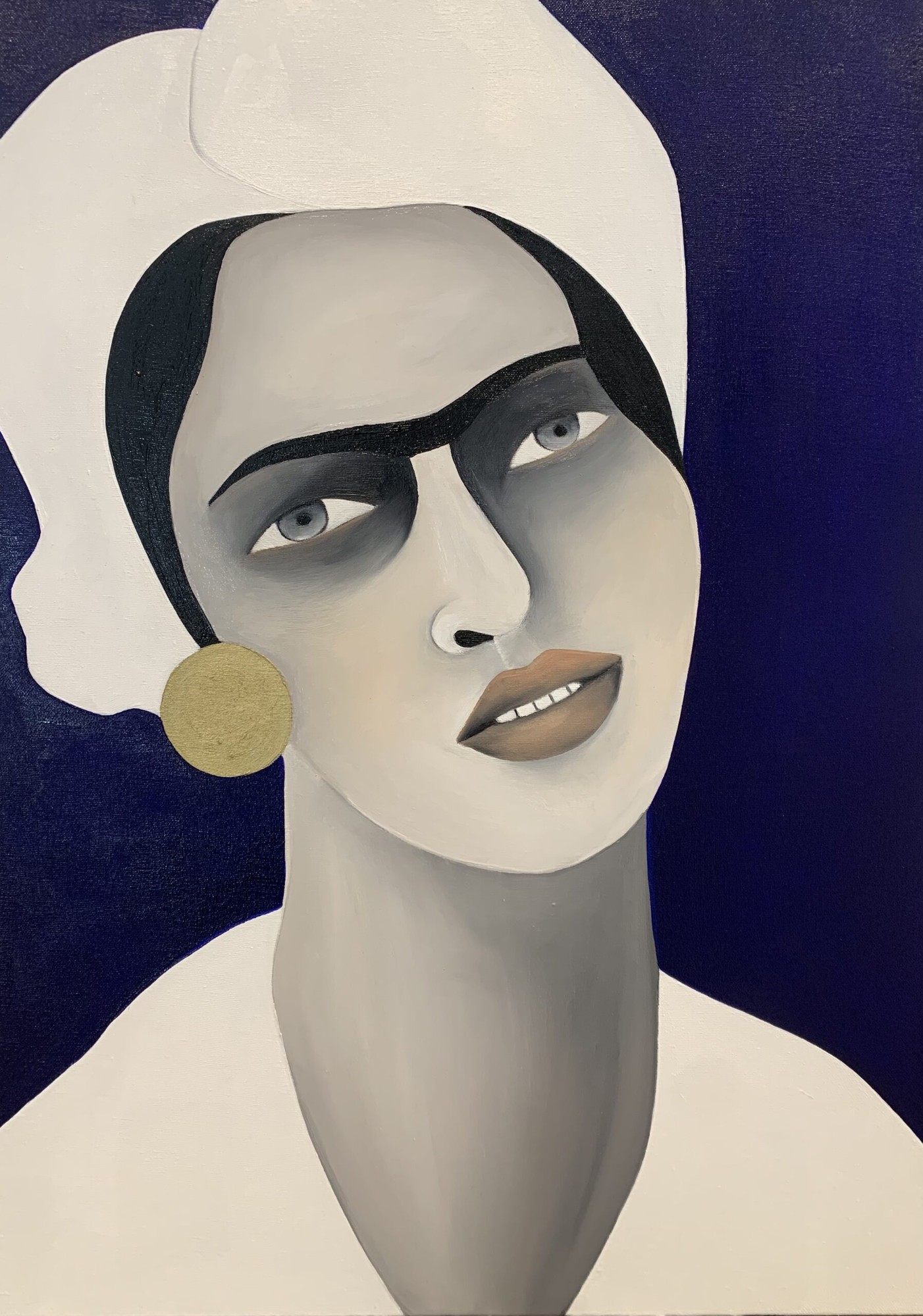 Rebecca Brodskis - Nour, 2023 - Oil on canvas - 70x50 cm