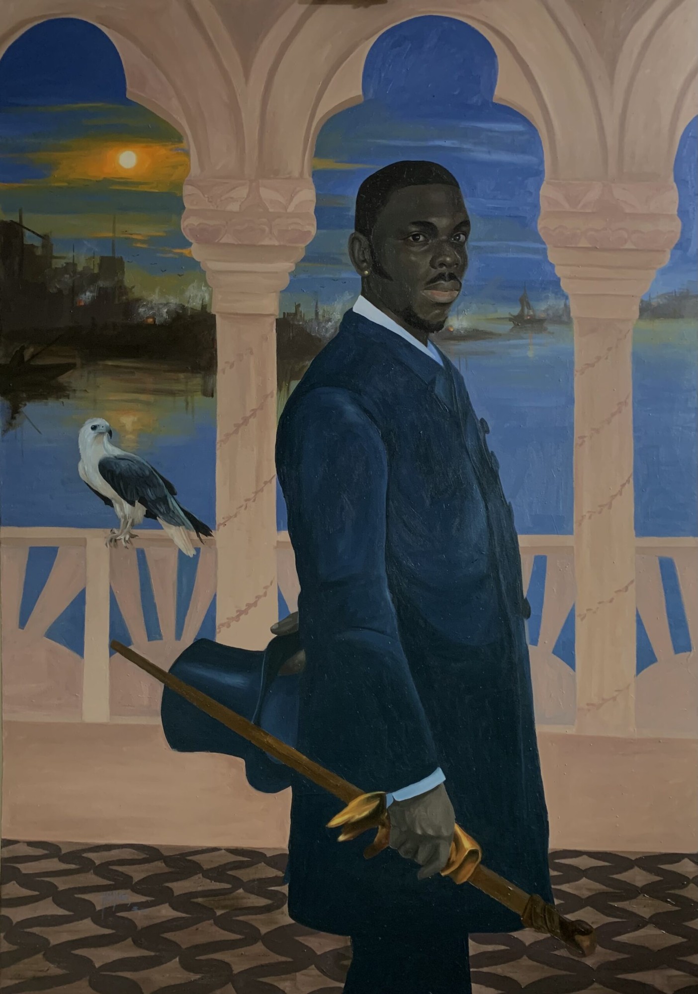 Atiye Afolabi - Tanimola ( Que Sera Sera, 2022 - Oil on canvas - 152x106 cm