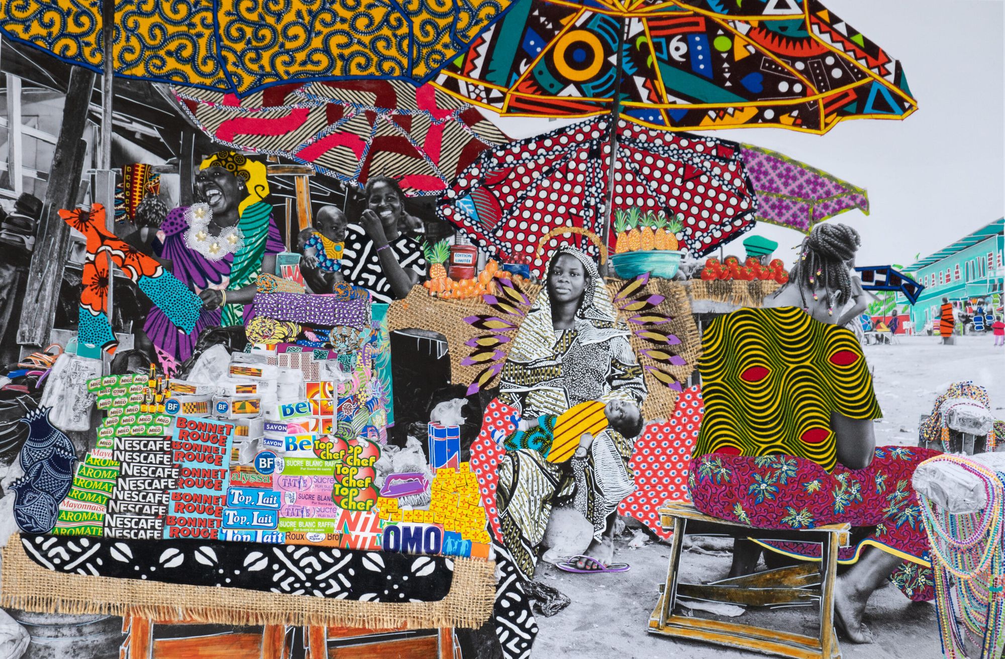 Claire Marboeuf - Madone, 60X90, African arty