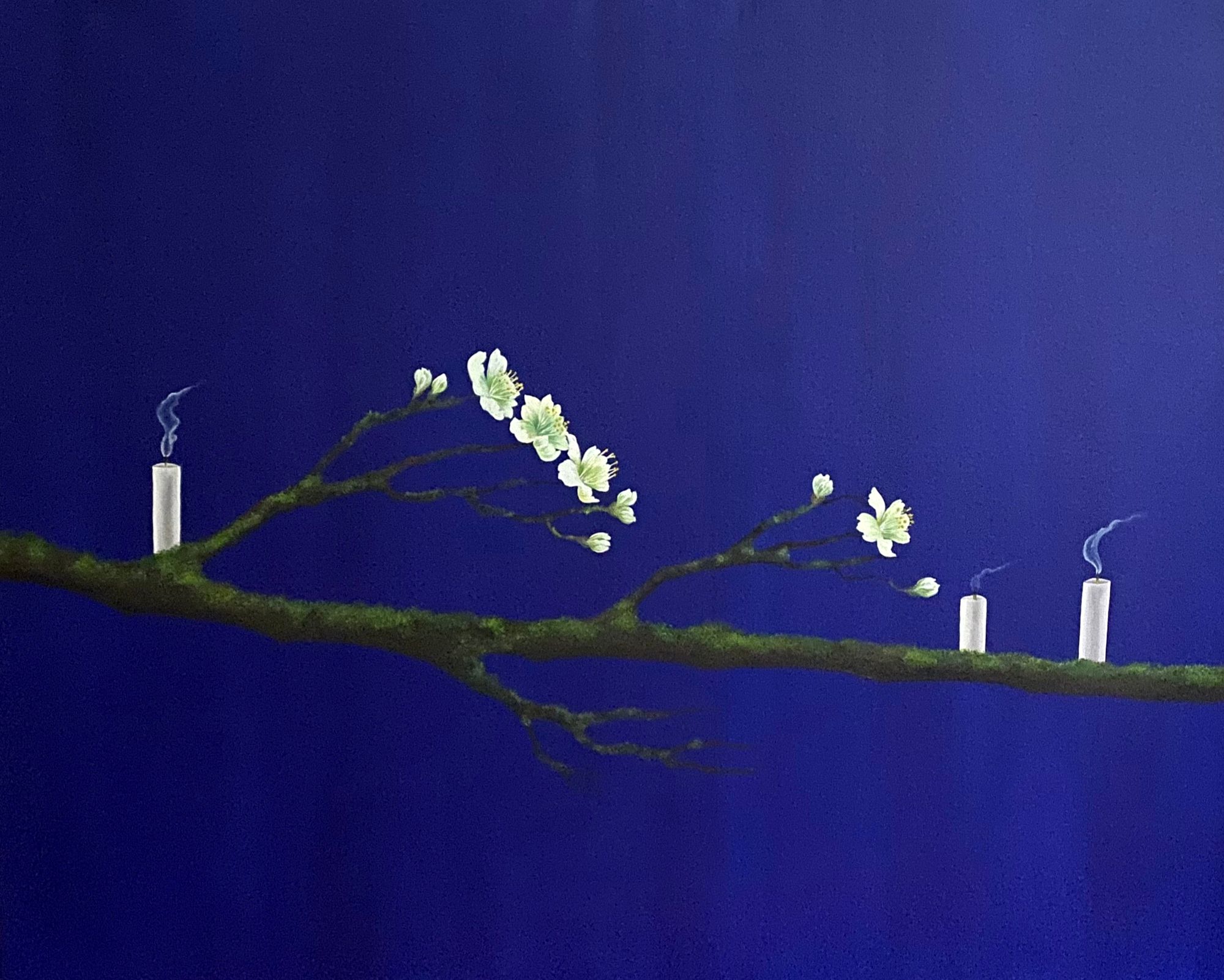 Houda Terjuman - Blowing the winds of destiny II 2023 Oil on canvas 120x100