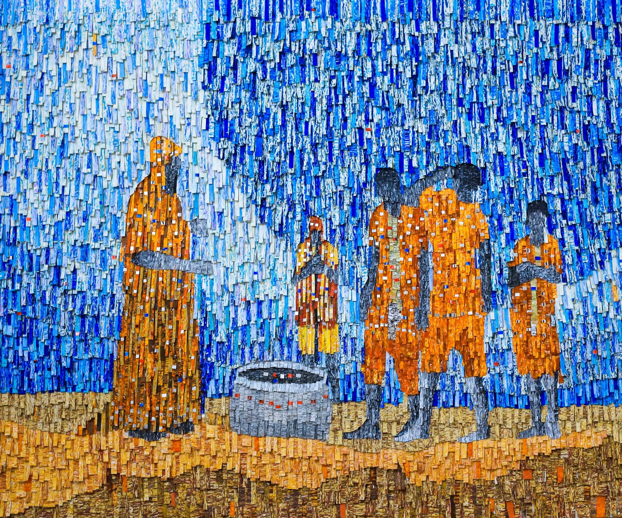 Amadou Opa Bathily - La Decouverte de l'immortalite, 2022 - 150x180 cm