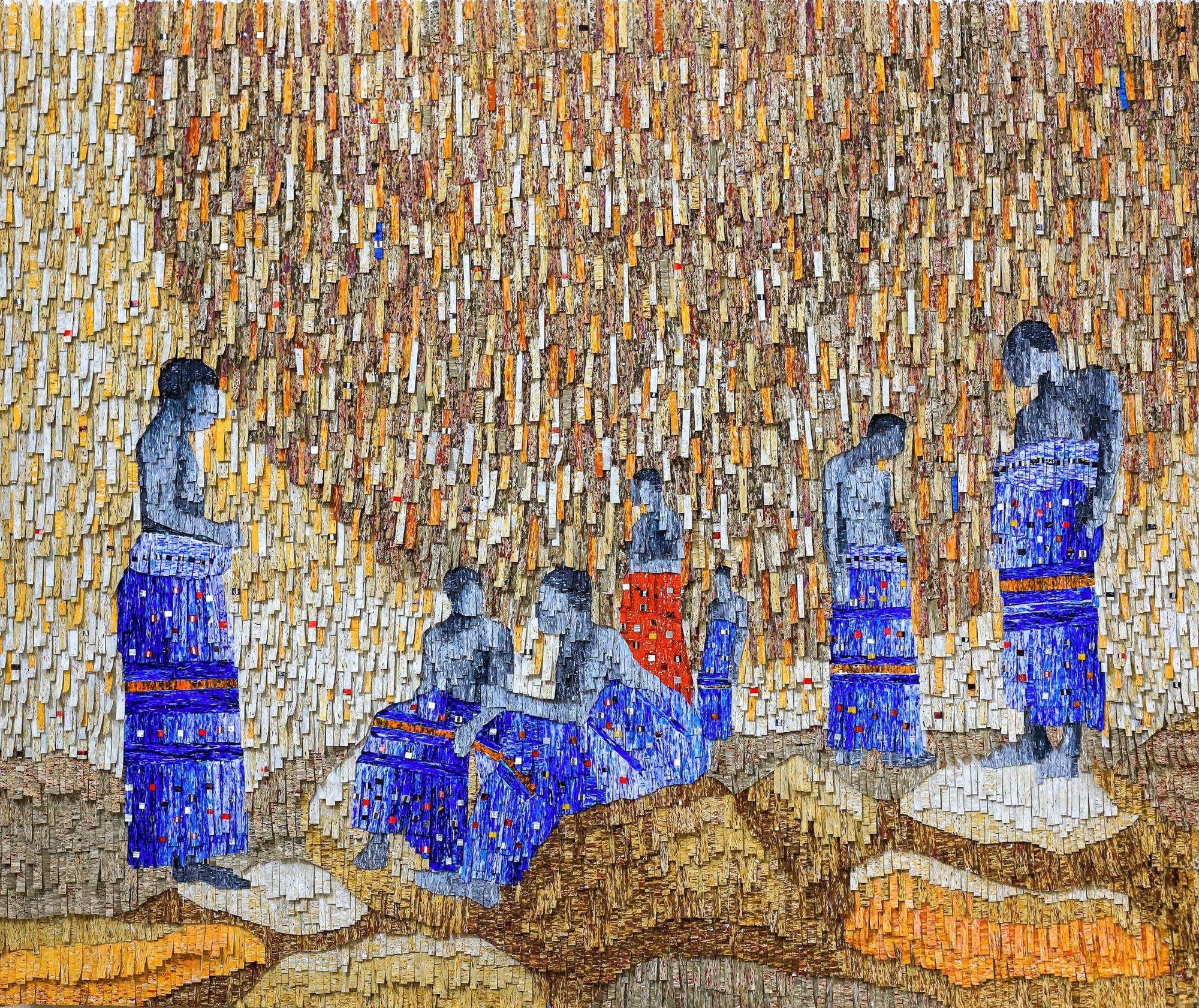 Amadou Opa Bathily - le dernier pèlerinage de la jeunesse, 2022 - 150x180 cm