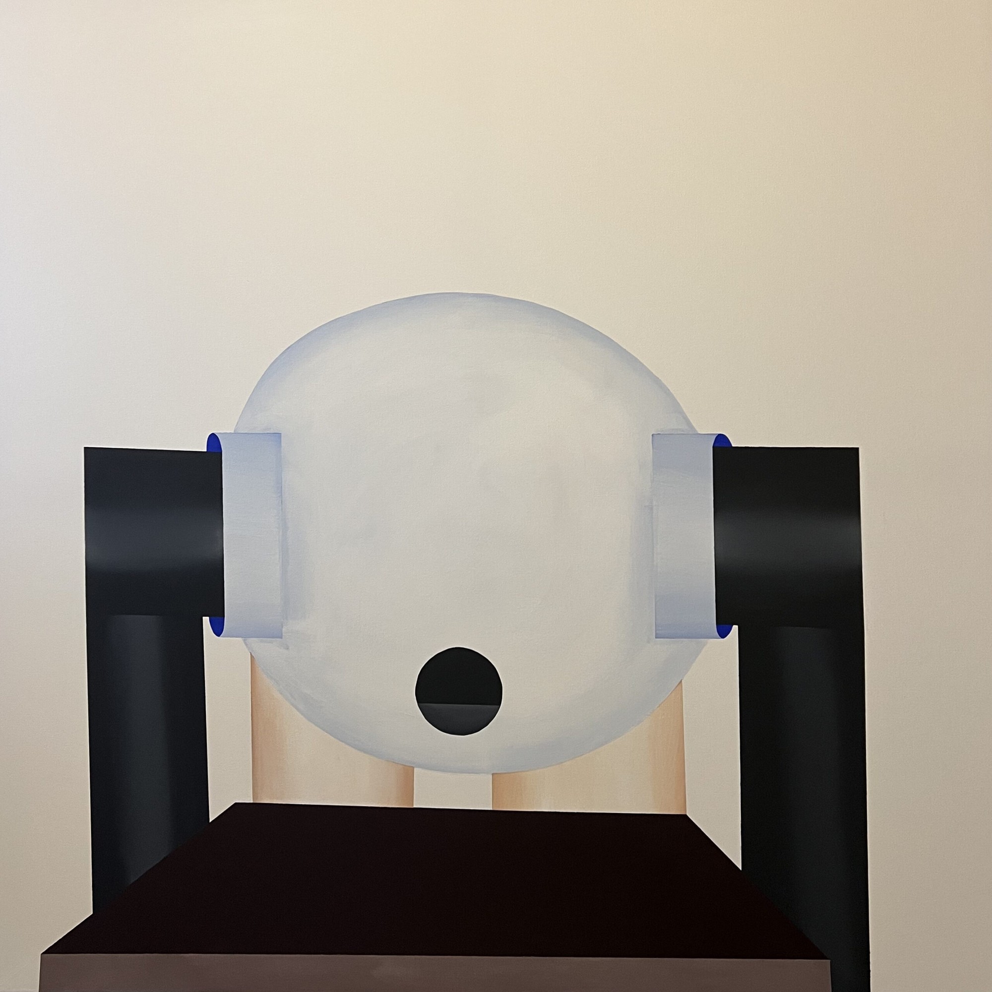 Kpe Innocent - ‘Rest It’, 2023. 100 x 100cm, Acrylic on Canvas