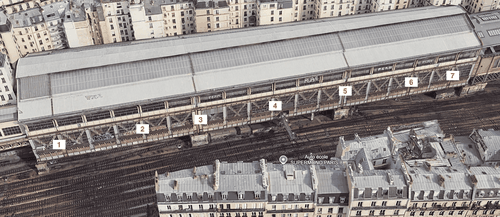 RepÃÂ©rage aÃÂ©rien du parking Rome-Batignolles avant l'intervention UNICORDE, Paris 17