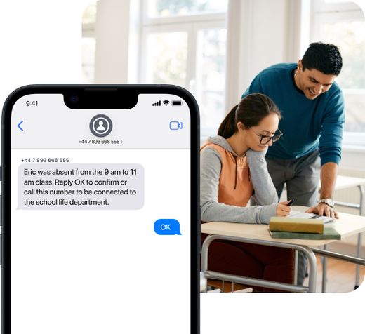 SMS alerts and notifications for education