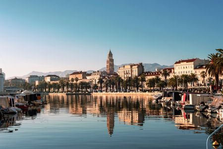 Beautiful view of Split city. Dalmatia, Croatia.