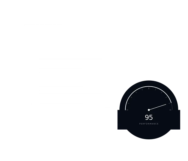 Résultats de recherche où une page remonte en première position, à côté d'une jauge de performance