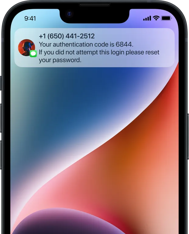 send authentication codes with SMS via Atlas communications