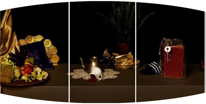 Maya InÃÂ¨s Touam Oval Polyptych