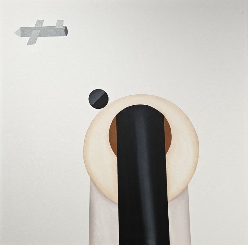Kpe Innocent - ‘Gliding Towards Tomorrow’, 2023. 80 x 80cm, Acrylic on Canvas(1)
