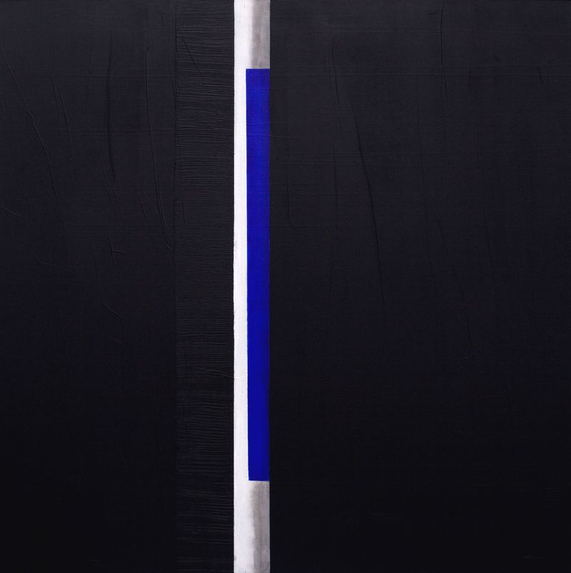 Ahlam Lemseffer - Noir d'Azur 150 X 150 cm