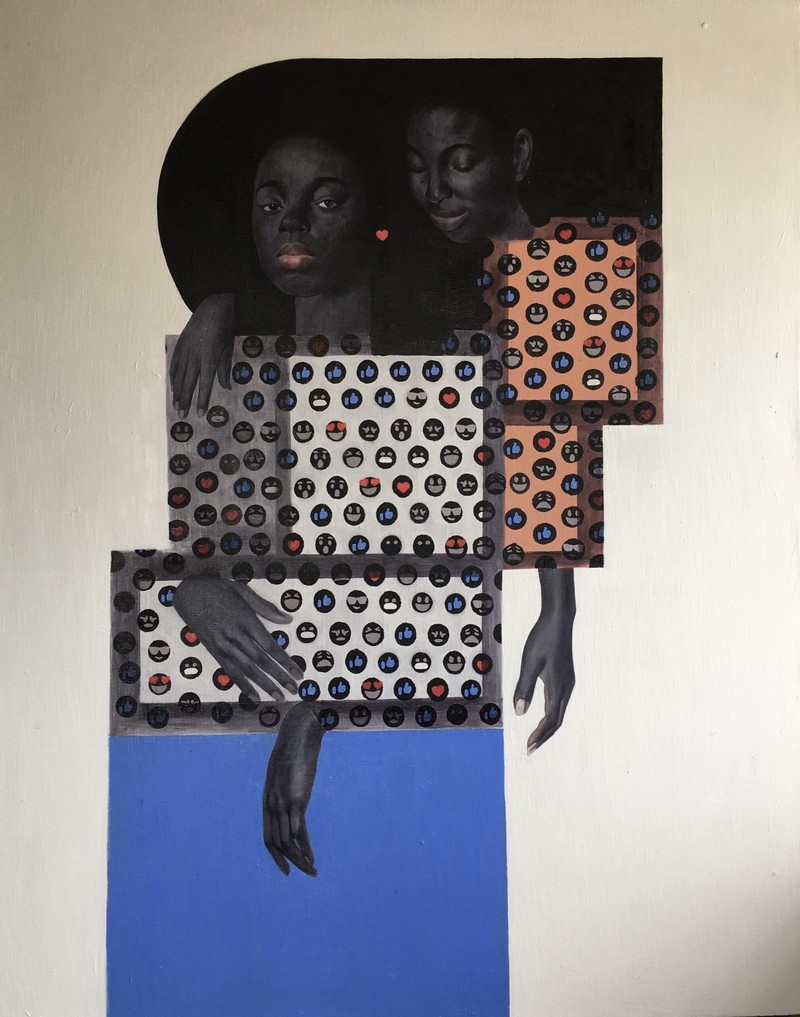 Damilola Opedun - The High Priestess , 152x122 cm, oil on canvas, 2021