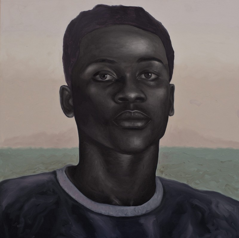Chiderah Bosah - CJ, 2022 - Oil on canvas - 100x100 cm