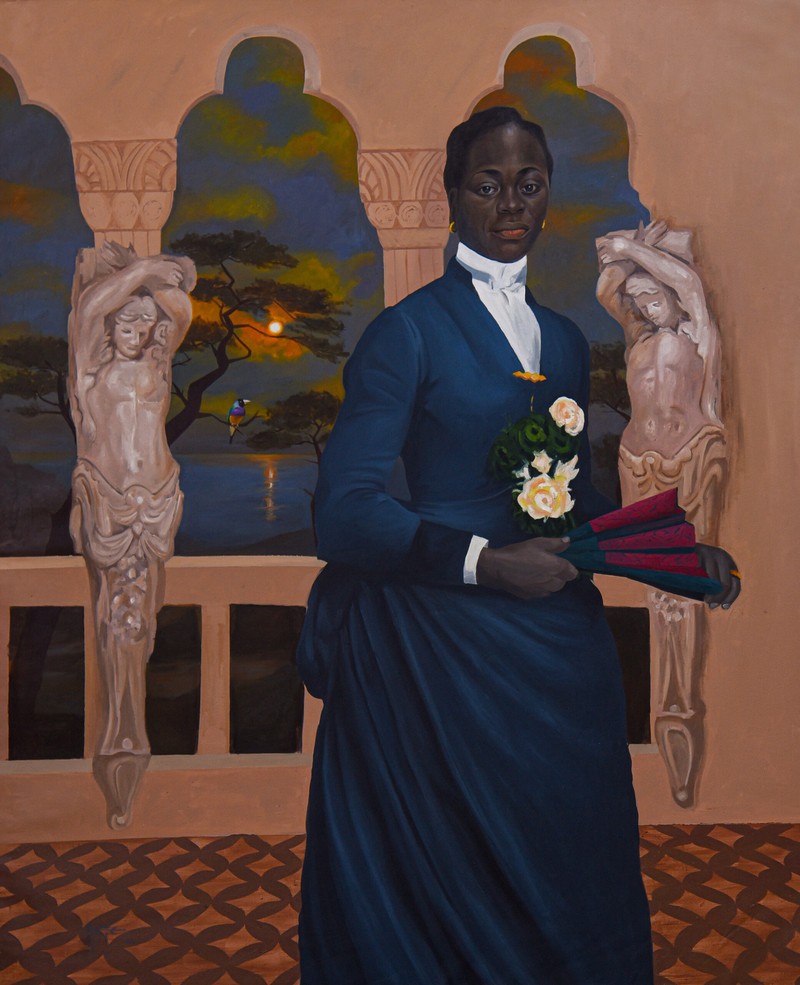 Atiye Afolabi - Beatitudes II (Que Sera Sera, 2022 - Oil on canvas - 152x106 cm